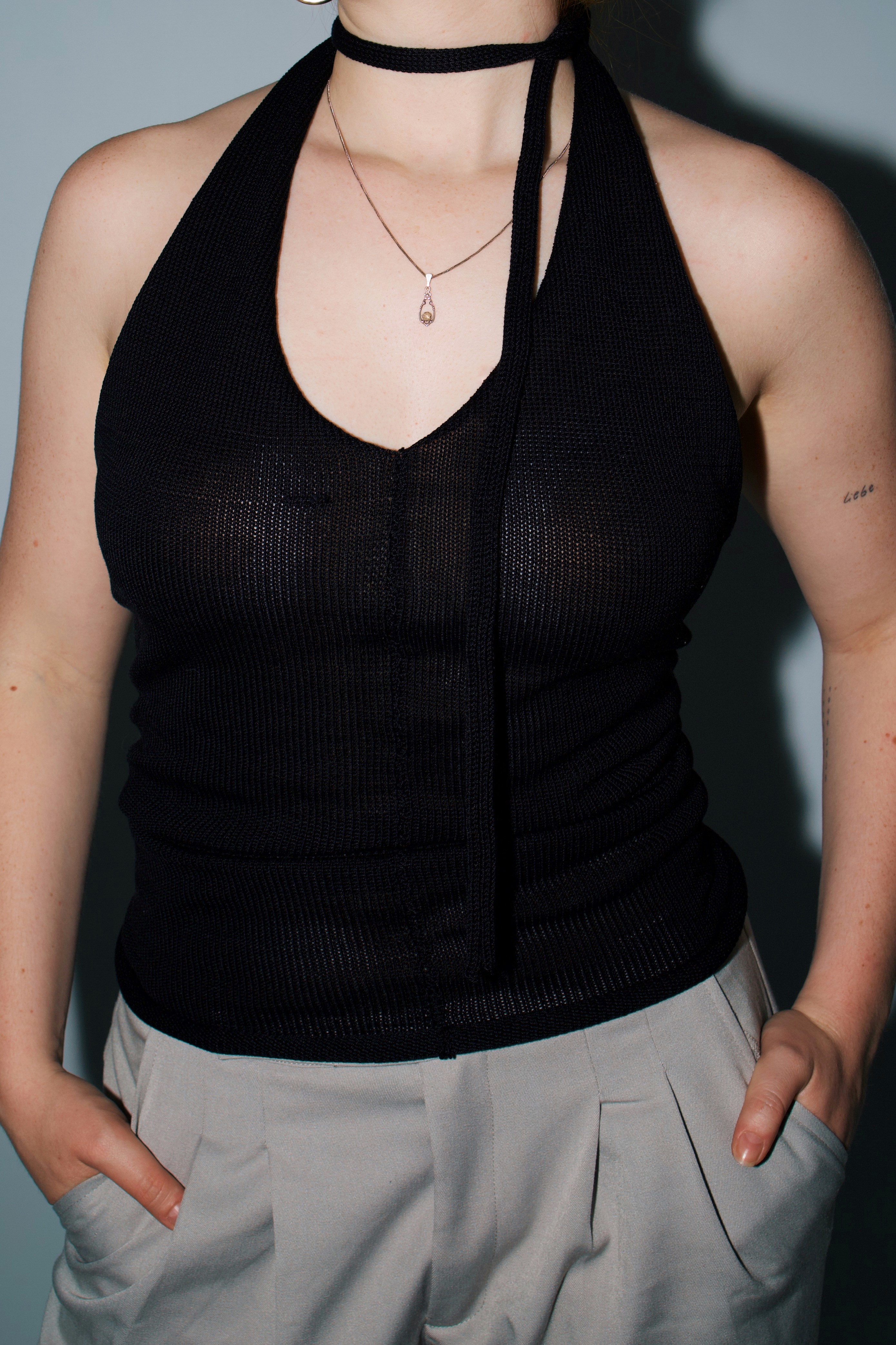 Neckholder Knit Top 