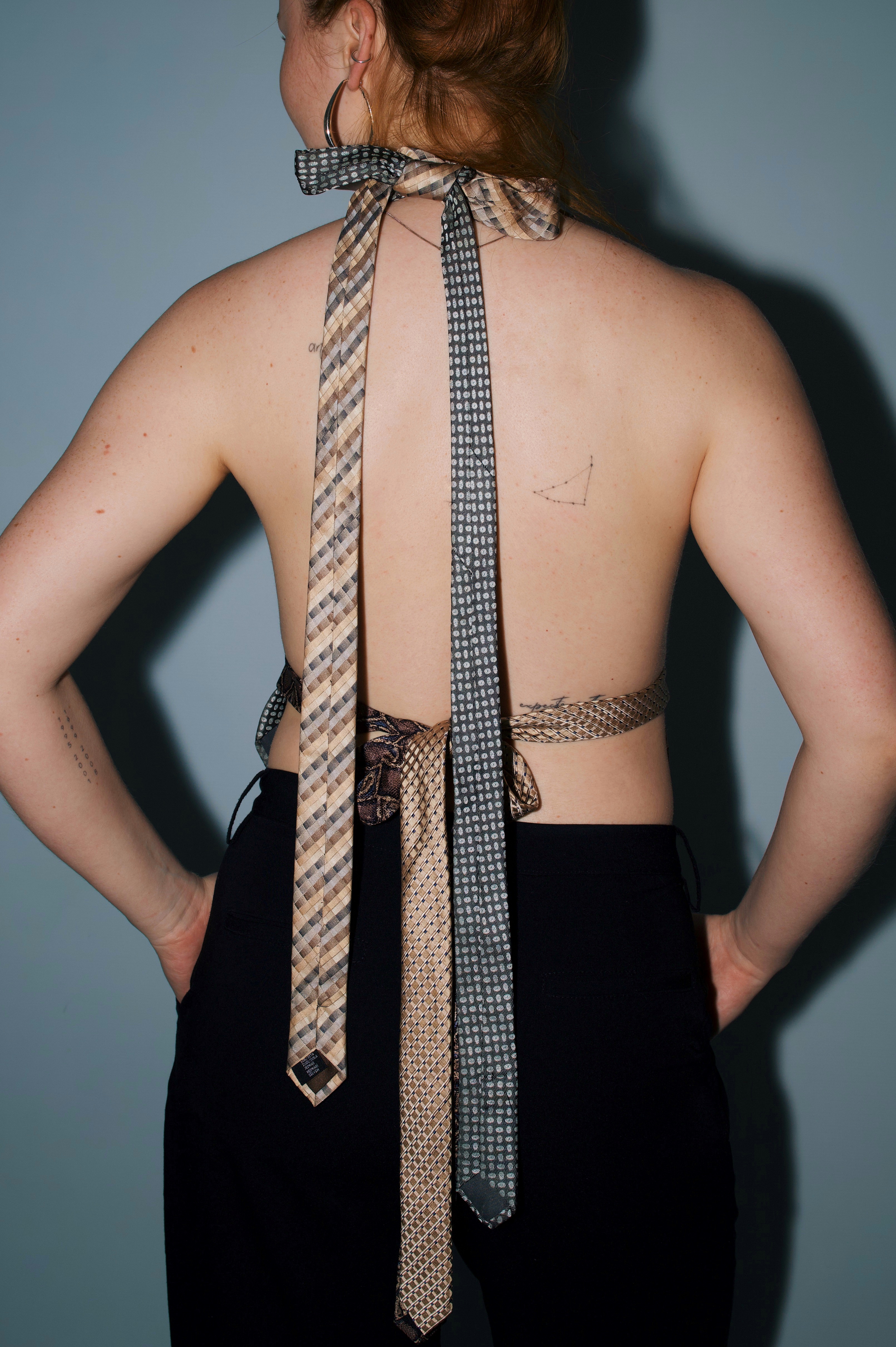 Tie Top ANIMAL mit V-Ausschnitt 